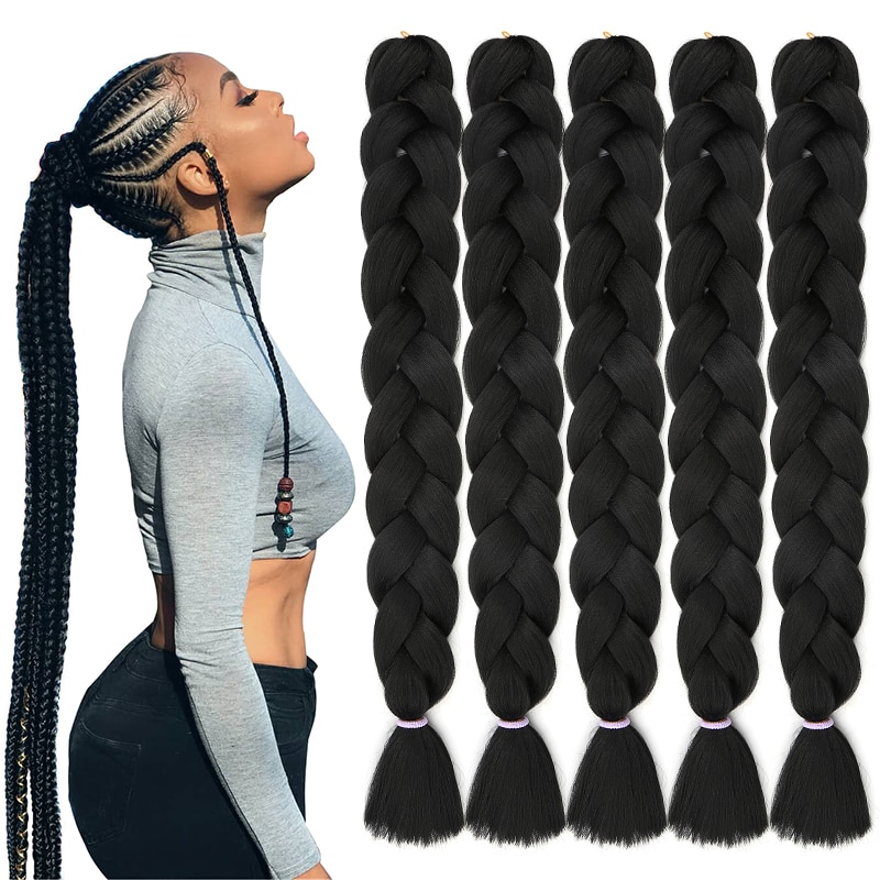 Natifah Jumbo Braiding Hair 165g 41 ġ Kanekalon Hair For Afro Extensions Braids  ռ ¥   ׷ ÷